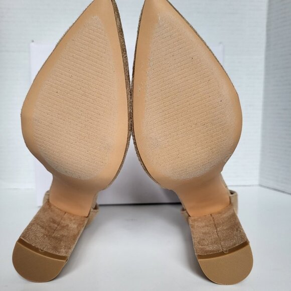 .Chunky Heel Pointed Closed Toe Pump - 7 - Picture 4 of 6